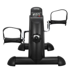 Under Desk Bike Pedal Exerciser, Mini Exercise Bike for Arm/Leg Exercise, Multi-level Resistance Pedal Exerciser for Home Office Workout